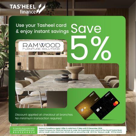 5% discount from Ram Wood for home furniture