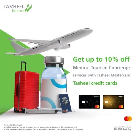 Credit cards–Up to 10% off Medical Tourism Concierge