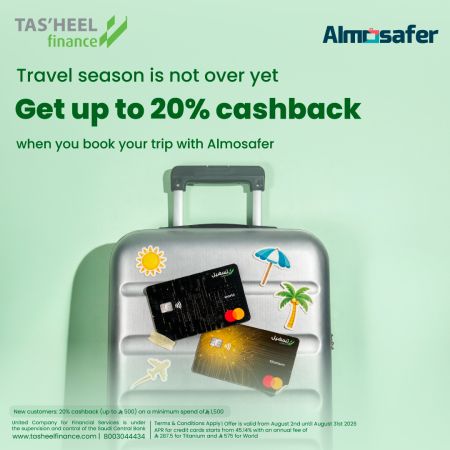 Book with Almosafer and earn up to 20% cashback